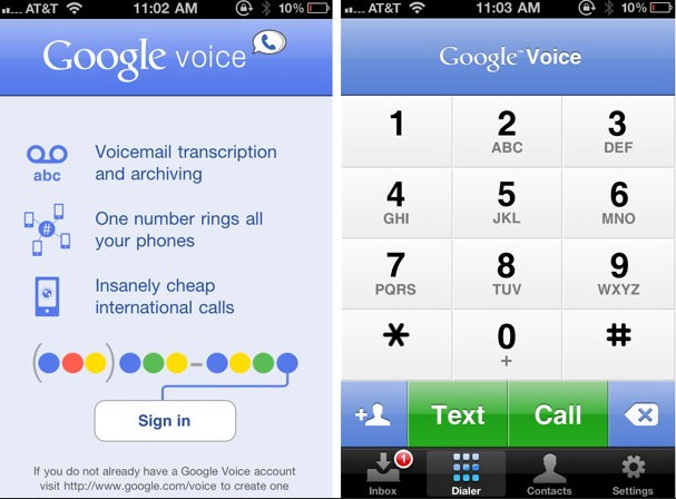 incoming for google voice